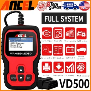 All System OBD2 Scanner Car Code Reader Engine ABS SRS OIL EPB Diagnostic Tool - Picture 1 of 14