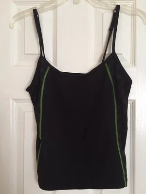 Camiseta sin mangas Speedo Axcelerate negra de yoga atlética para mujer talla mediana Foto 1 de 4