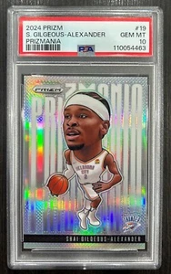 Shai Gilgeous-Alexander SGA 2024-25 Panini Prizm PRIZMANIA #19 THUNDER SP PSA 10 - Picture 1 of 4