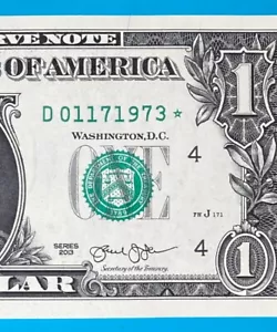 January 17, 1973 : D 01171973 * BIRTHDAY Note $1 One Dollar Bill *Uncirculated* - Picture 1 of 3