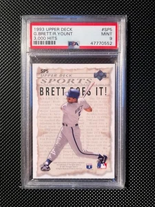 1993 Upper Deck G.Brett R. Yount 3000Hits PSA9 - Picture 1 of 2
