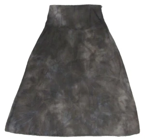 sarah pacini 100% linen long olive tie dye skirt A-line flair size 2 / M - Picture 1 of 4