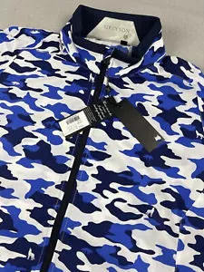 GREYSON Men’s Trailwolf Golf Jacket Camo Full Zip Windbreaker Lightweight Sz L - Picture 1 of 13
