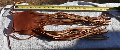 Indian Motorcycle leather Throttle wraps with/Fringe Tassel #2 p/n 53100111 - Image 1 of 4