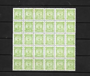 New Zealand 1905 Life Insurance 1/2d Green Rare block of 30 - Picture 1 of 2