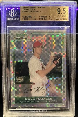 2006 Bowman Chrome X-Fractors #209 Cole Hamels - Image 1 of 3