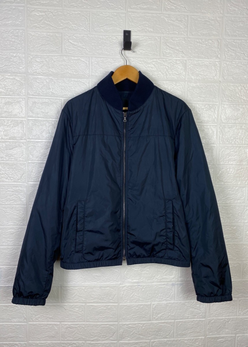 美品！】希少52サイズ！ プラダ ナイロンジャケット ネイビー 三角ロゴ