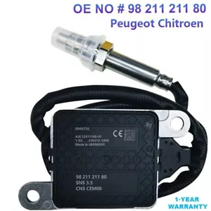 NOx Sensor Nitrogen Oxide 9821121180 For Citroën DS Peugeot Berlingo 208 308 - Picture 1 of 8