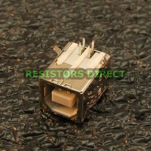 2pcs USB Type B Female Right Angle PCB Mount Socket Connector Replacement W25 - Picture 1 of 2
