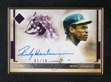 2020 Transcendent Collection Variations Purple /10 Rickey Henderson Auto HOF
