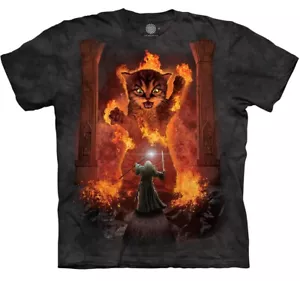 The Mountain Cat Gandalf You Shall Not Pass Fire Kitten Wizard Kitty Shirt S-3X - Bild 1 von 6