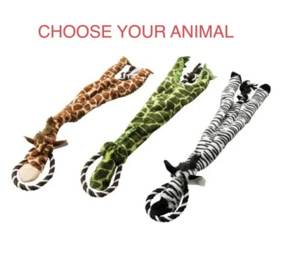 SPOT Ethical Skinneeez TUGS JUNGLE Squeaky 23” Dog Cat Toy Toss Chew Fetch 54184 - Image 1 of 4