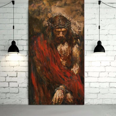 Ecce homo by Anatoly Shumkin Print Jesus Christ Oil Painting on canvas art print - Image 1 of 4