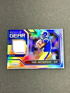 2020 Panini Prizm VAN JEFFERSON Rookie Gear Silver Prizm Jersey Patch#26 Rams RC - Picture 1 of 6