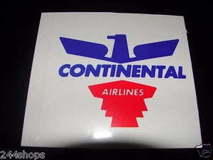 CONTINENTAL AIR LINES - AUFKLEBER - 3" X 3" NEU - Bild 1 von 1
