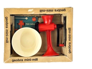 Fleischwolf Set mit Schüssel unbespielt Geoba mini - mill Spielzeug Rezepte Heft - Bild 1 von 9