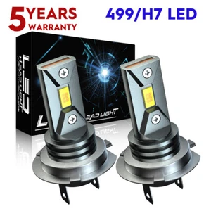 LED Headlight Bulbs High/Low Beam H7 For 2008-2017 Mercedes-Benz C300 White - Picture 1 of 16