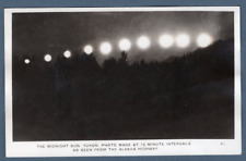 Postcard-Midnight Sun-15 Minute Intervals-Seen From Alaska Highway-Posted 1946