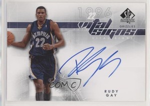 2008-09 SP Authentic Vital Signs Rudy Gay #VS-RG Auto