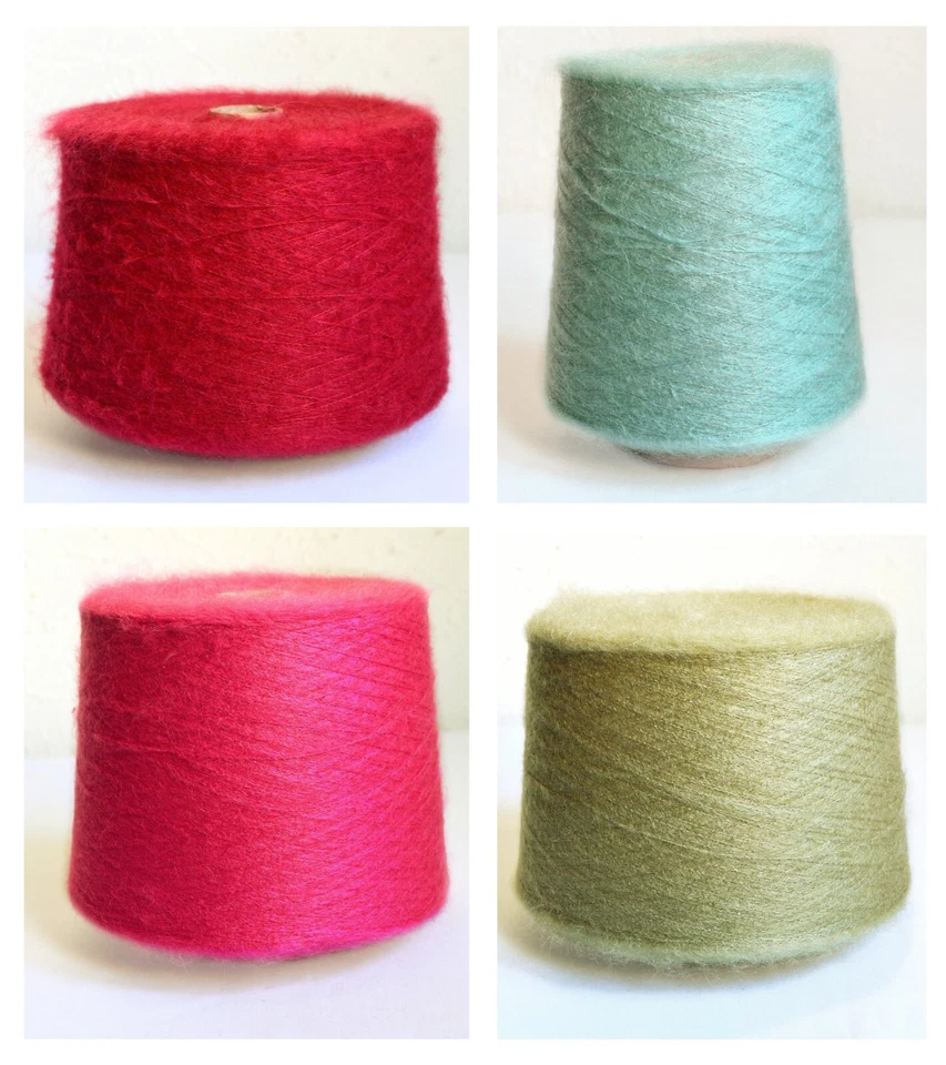 Italian KID Mohair Knitting Yarns, 10.6 oz / 300 grams - Balls or Cone - Image 1 of 1