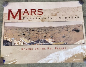 NASA Poster 33” x 25” Mars Pathfinder Space Exploration Rover - Picture 1 of 11