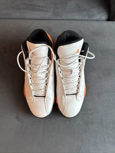 Nike Air Jordan 13 Starfish Herren Sneaker Gr. 8 Weiß/Orange, Retro - Bild 1 von 6