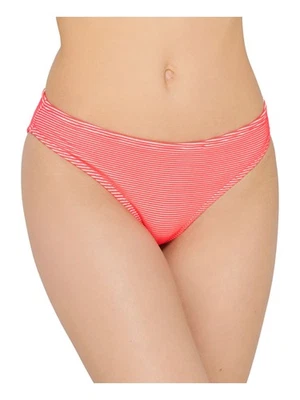 HULA HONEY Mujer Naranja Elastizado Bikini Texturizado Hipster Traje de Baño Parte Inferior M Foto 1 de 3