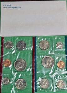 1979 P & D Uncirculated 12 Coin Set U.S Mint w/ Susan Anthony Dollars OGP - Bild 1 von 8