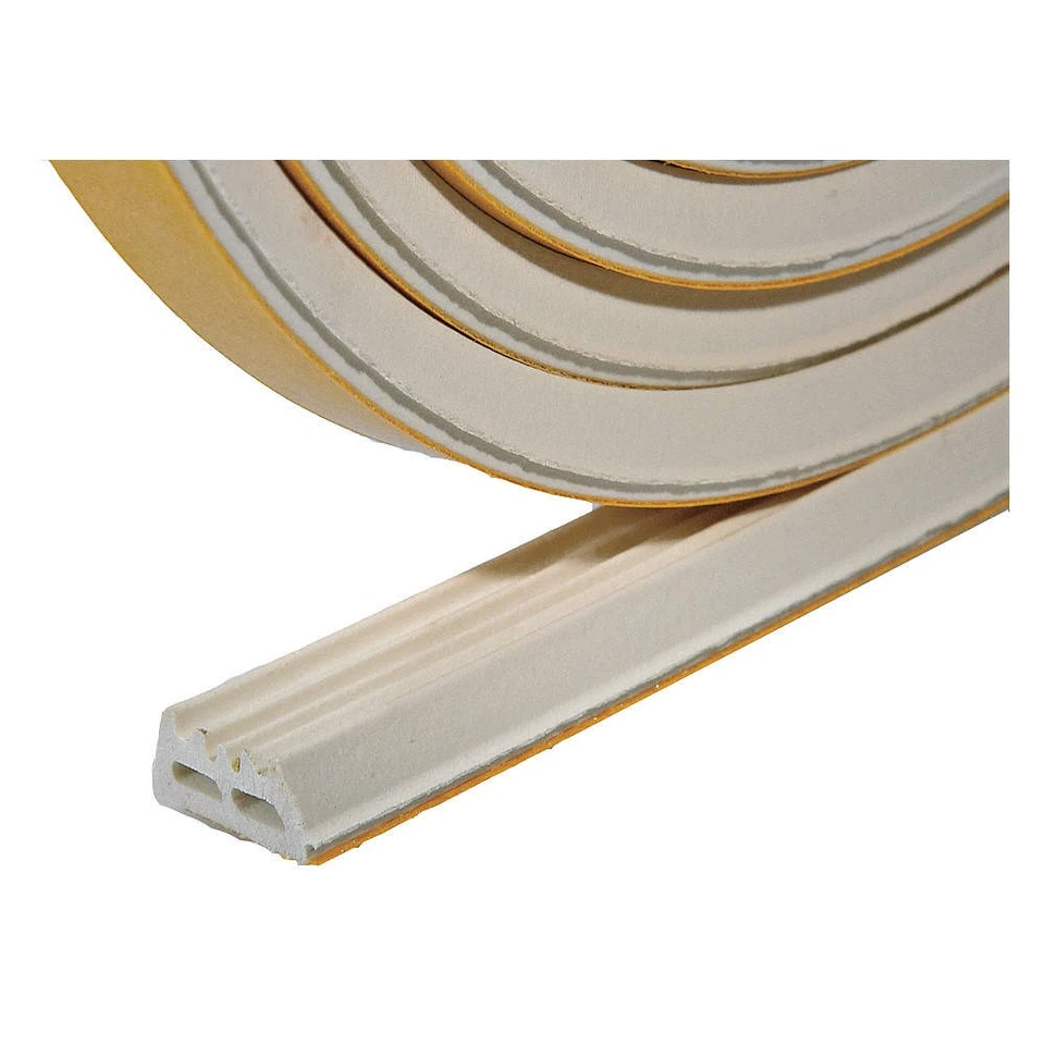 FROST KING V27WA Weather Seal,Rubber Foam, White, 10 ft L 43Y827 - Image 1 of 1