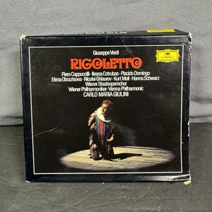 Verdi  Rigoletto Full Opera Box 2 CDs Carlo Maria Guilini Deutsche Grammophon - Picture 1 of 3