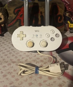 Nintendo Wii Classic Controller RVL-005 Bianco PULITO Funzionante Ottimo Spedizione Veloce - Foto 1 di 6
