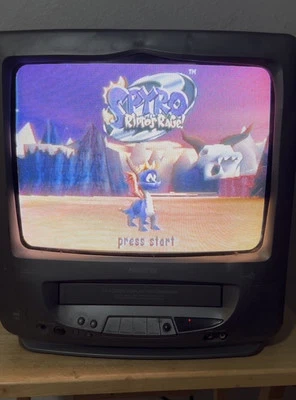 Vintage - MEMOREX MVT2135B 13" CRT TV VCR COMBO VHS GAMING - Please Read - Imagem 1 de 4