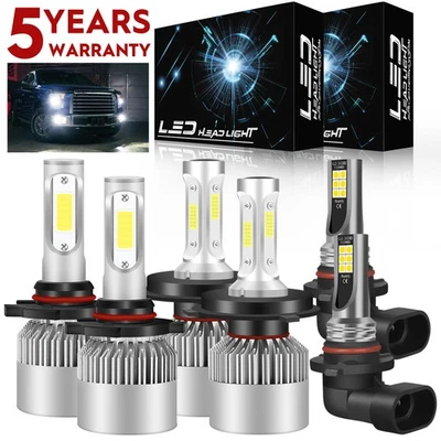 For Lexus LS400 1995-1997 - 6X LED Headlight bulbs High Low Beam + Fog Light - Image 1 of 4