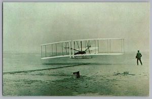 Wright Brothers 10:35 am December 17 1903 Postcard - Picture 1 of 2
