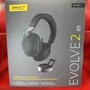 Jabra Evolve2 85 MS Support de Charge Casque Stéréo Sans Fil, Link380c 28599-999-889 - Photo 1/7
