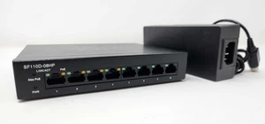 USED CISCO SF110D-08HP 8-Port 10/100 PoE Ethernet Desktop Switch - Picture 1 of 2