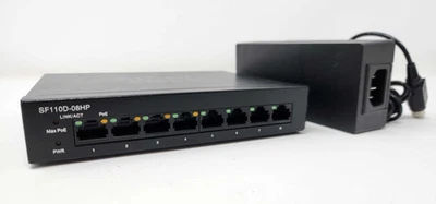 USED CISCO SF110D-08HP 8-Port 10/100 PoE Ethernet Desktop Switch - Image 1 of 2