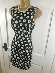 French Connection Black Spot 100% Cotton Dress, UK 12, New With Tag £77 - Picture 1 of 5