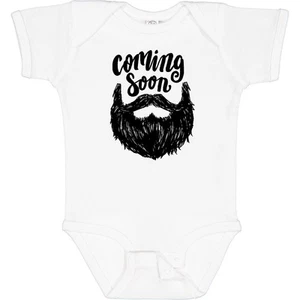 Inktastic Beard Coming Soon Baby Bodysuit Men Beards Tattoos Trend Illustration - Picture 1 of 9