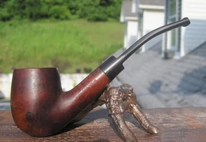 Unbranded Imported Briar Bent Billiard Smoking Estate Pipe 5.5" L - Picture 1 of 21
