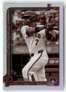 2025 Topps Chrome #42 ISAIAH KINER-FALEFA SEPIA REFRACTOR SP PIRATES - Picture 1 of 2