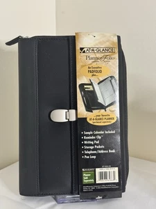 New! Vintage AT-A-GLANCE Executive Padfolio Black Large 87-004-05 - Bild 1 von 4
