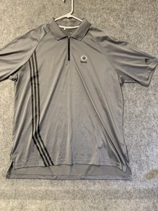 Adidas Golf 1/4 Zip Shirt  Mens 2XL Gray ClimaCool Kapolei Golf Club Hawaii - Picture 1 of 18