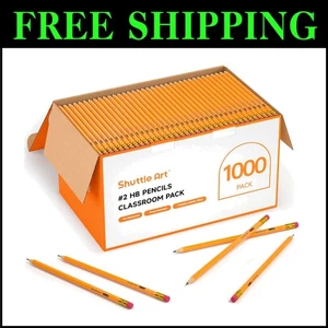 Value Pack of 1000 Pre-Sharpened Graphite Pencils for Classroom Essentials - Picture 1 of 11