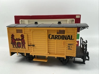 Coche de carga de cerveza cardinal amarillo escala G LGB 4034 #2897 Foto 1 de 4