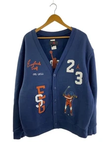 NIKE Cardigan (thick) L Cotton NVY DV5430-410 Used - Picture 1 of 5