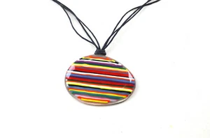 Reez Spanish designer handmade studio glass pendant NWOT - Picture 1 of 7