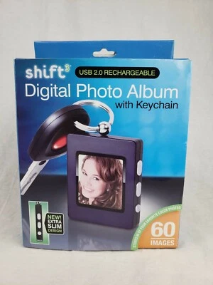 SHIFT3 Digital High Resolution LCD Photo Album W/Keychain USB Rechargeable NIB - Image 1 of 4