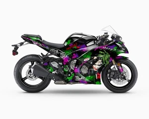 Complete Graphic Kit Decal Sticker "Joker" For ZX10R ZX-10R 2011-2020 - Picture 1 of 3