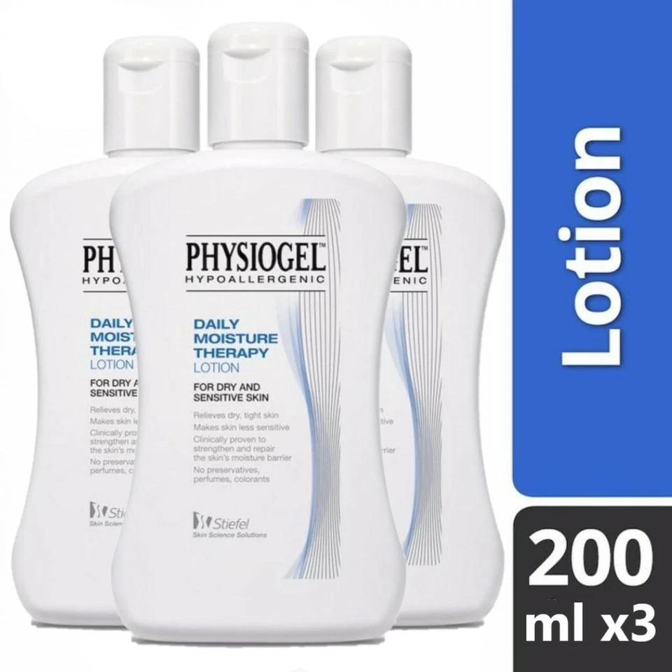 200 ml x 3: Physiogel Botas Hipoalergénicas Diarias Hidratación Terapia Loción Foto 1 de 1